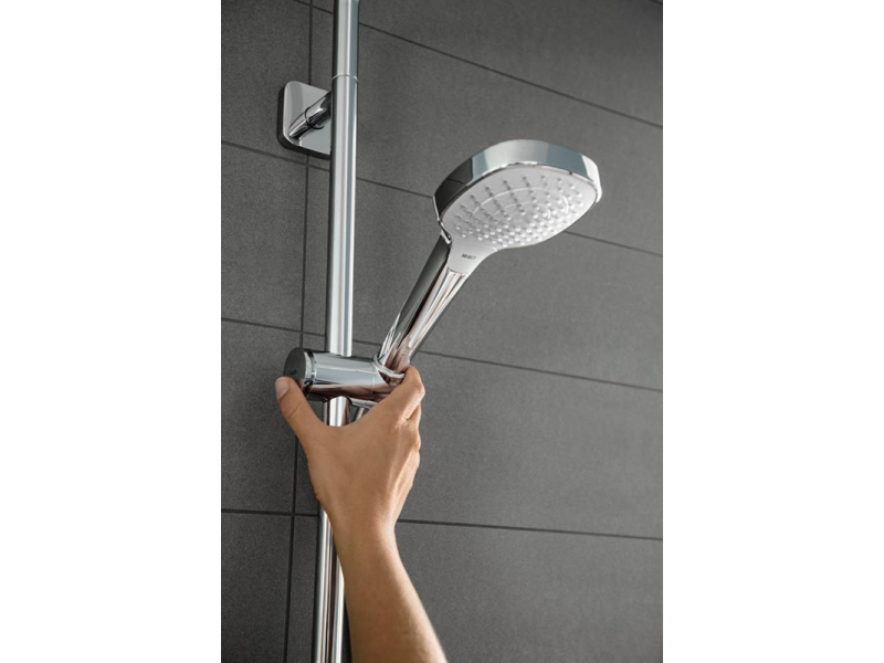 Купить Душевой гарнитур Hansgrohe 26590400 Croma Select E Multi, штанга 90 см, белый/хром