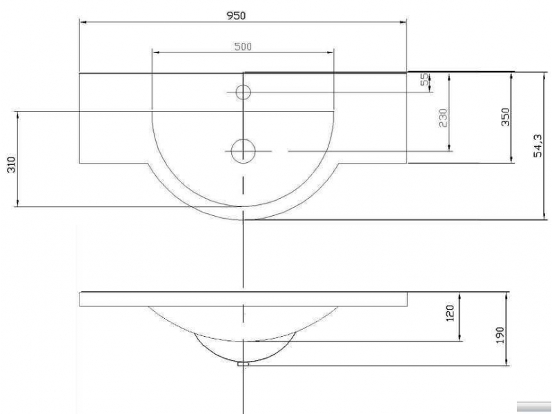 Купить Раковина Акватон Лацио 95 1A702031LC010