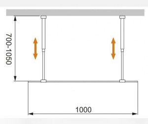 Душевое ограждение Cezares Liberta-L-2-100-C-Cr 100 x 195 см, стекло прозрачное, профиль хром