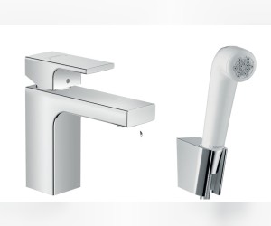 Смеситель Hansgrohe Vernis Shape для раковины с гигиеническим душем, хром, 71216000