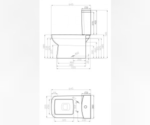 Напольный унитаз Della Quattro Via Super Plus 146 крышка микролифт