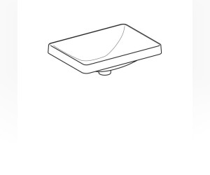 Раковина Geberit Variform 500.738.01.2 55 x 40 см прямоугольная, без перелива