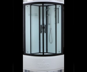 Душевая кабина Timo Standart Т-6690 Black 90 x 90 см, с крышей, с донным клапаном, черный