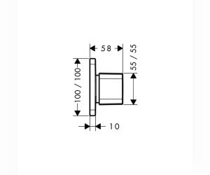 Переключатель потоков AXOR Urquiola 11925000 на двух потребителей