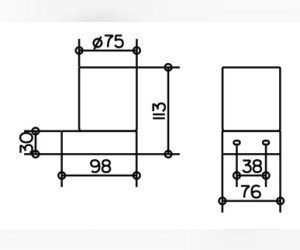 Стакан для щеток Keuco Edition 300 30050 019000, стекло/хром