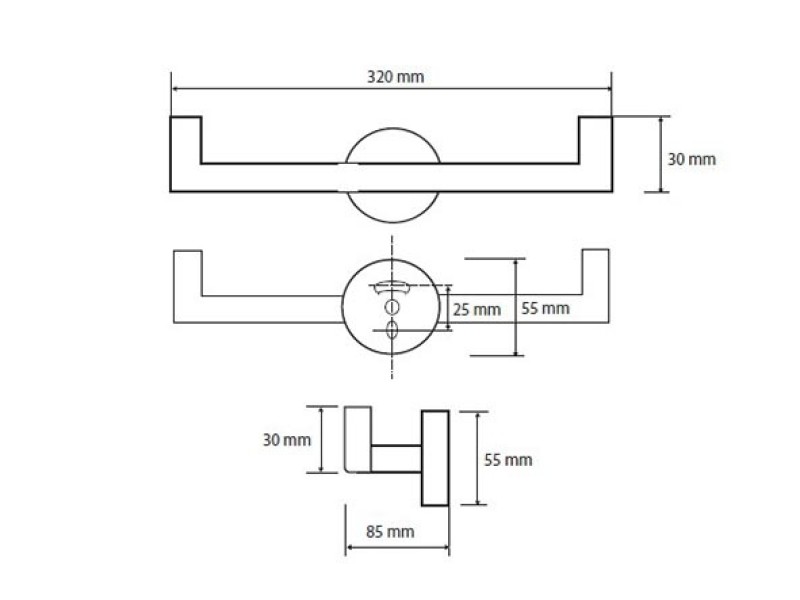 Держатель туалетной бумаги Bemeta Omega 104812032, 32 см, хром