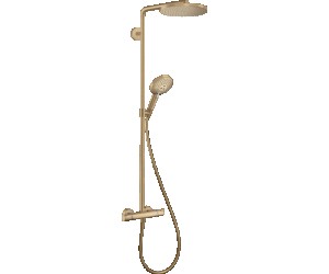 Душевая система HG Raindance Select Showerpipe S 240 1jet PowderRain, 27633140, шлифованная бронза