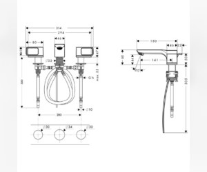 Смеситель AXOR Urquiola 11041000 для раковины