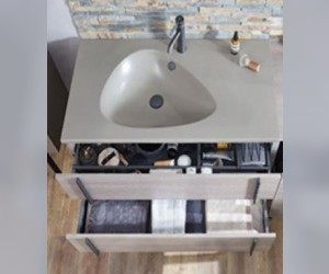 Тумба под раковину Jacob Delafon Nouvelle Vague 145 см, EB3038-G91, аквамарин глянцевый