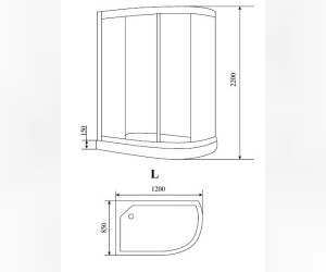 Душевая кабина Timo Standart T-1102 120 x 85 см