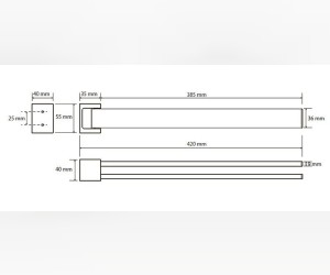 GAMMA: Полотенцедержатель двойной, поворотный Bemeta