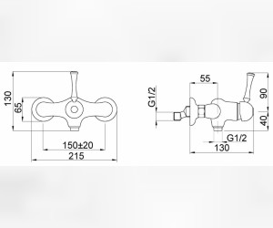 Смеситель Migliore Dallas 18602 для душа - хром