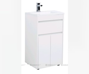 Тумба под раковину Aquanet Токио 48 00237744 (напольная, 1 ящик, 2 дверцы), цвет белый