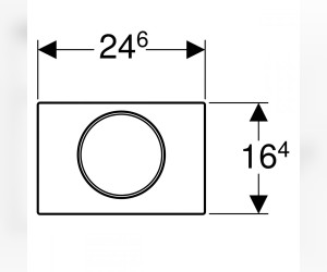 Смывная клавиша Geberit Sigma Type 10 115.758.14.5 для унитаза, черный (не оставляет отпечатки пальцев)