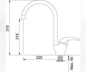 Смеситель Franke PLATINO 115.0029.586 для кухни, хром