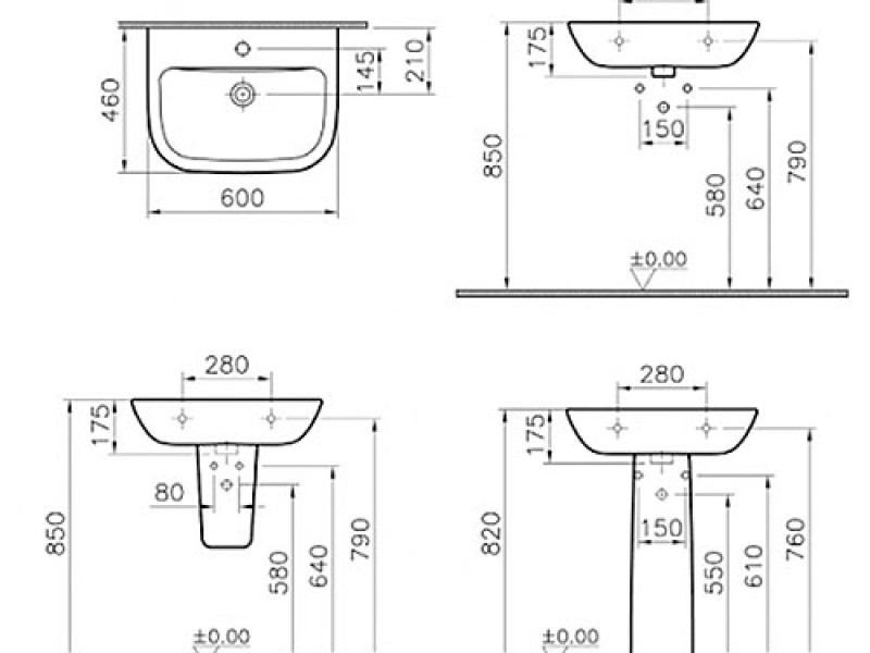 Раковина Vitra S 20 5503B003-0001