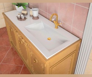 Раковина Эстет Рава 90-900 из искусственного камня, 107 х 50.5 см (ФР-00001323)