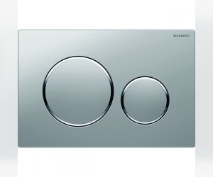 Клавиша Geberit Sigma Type 20 115.882.JQ.1, двойной смыв, глянцевый хром (не оставляет отпечатки пальцев)