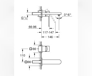Смеситель Grohe Plus 29303003 для раковины