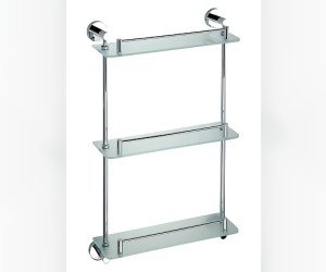 Тройная стеклянная полка 400 мм Bemeta