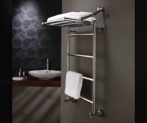 Полотенцесушитель водяной Margaroli Sereno 483-8M 4837708GOP, с полкой, высота 113.5 см, ширина 84 см, золото