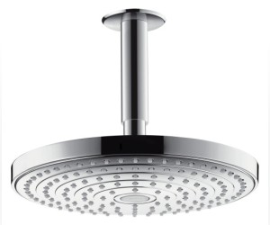 Верхний душ Hansgrohe Raindance Select 26469000 EcoSmart, 24х24 см, 2 режима струи, с держателем