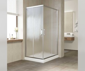 Душевой уголок Vegas Glass Za-F 100 x 80 x 190 см, профиль хром глянцевый, стекло шиншилла