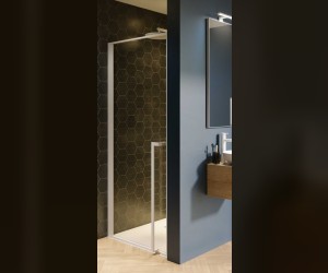 Душевая дверь в нишу Riho Lucid GD101 GD109W000 цвет профиля - белый, 90 x 200 см