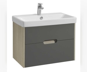 Тумба под раковину Акватон Оливия 70 см, грей, дуб ойстер, 1A254301OLUG0