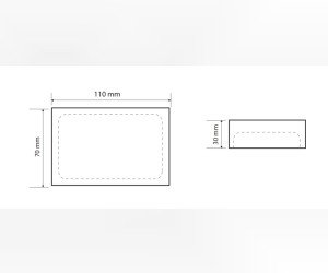 VISTA: Мыльница; отдельностоящая, чёрная Bemeta