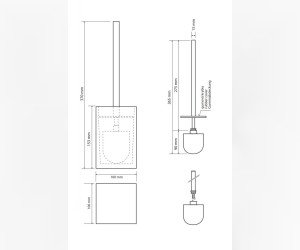 VISTA: Ёршик напольный; синий Bemeta