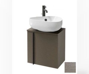 Тумба под раковину Jacob Delafon Nouvelle Vague 45 см, EB3045D-NR2, цвет - коричневая кожа, правая