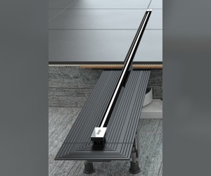 Душевой лоток Viega Advantix Vario 704360, с щелевой вставкой хром, опорами, подрезной от 30-120 см