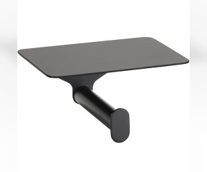 ORGANIC BLACK Держатель для туалетной бумаги с полкой черный матовый BEMETA BEMETA DESIGN