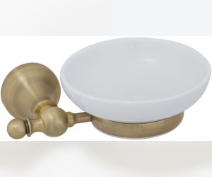 Мыльница настенная, керамика/бронза Veragio VR.GIL-6450.BR