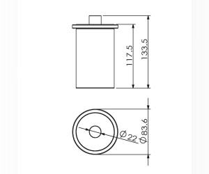Баночка настольная Langberger 23028A
