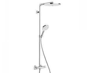 Душевая система Hansgrohe Raindance Select S Showerpipe 300 2Jet 27133400, белый/хром