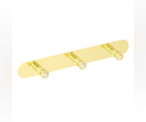 Планка с 3-мя крючками Veragio Gialetta VR.GIL-6436.DO, 23,5 см, золото