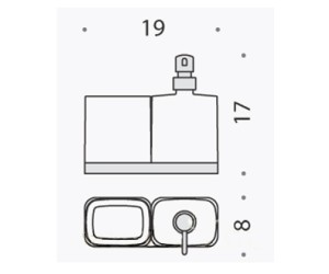 Диспенсер+стакан Colombo Time W4271