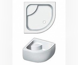 Поддон душевой Riho 343 90 x 90 см, DB43, с ножками и панелью