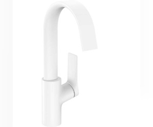 Смеситель для раковины Hansgrohe Vivenis, с донным клапаном, белый матовый, 75030700