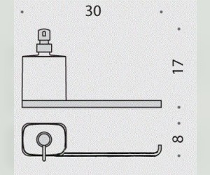 Диспенсер+бумагодержатель Colombo Time W4274, 30 см, хром