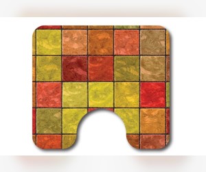 Коврики для ванной и туалета Veragio Carpet VR.CPT-7200.09 68 х 45 см + WC 45 x 40 см, рисунок Terra