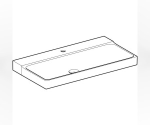 Раковина Geberit Xeno2, санфарфор, 90см, белая