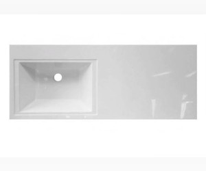 Столешница-раковина Эстет Даллас 100 ФР-00001971, левая, 100.2 х 48.2 х 14.5 см