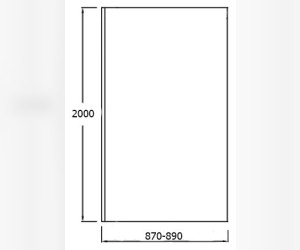 Душевое ограждение Jacob Delafon Contra E22W90-GA 90 см