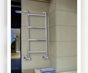 Полотенцесушитель водяной Margaroli Sereno 482 4824704WCN, высота 80.5 см, ширина 54 см, белый/хром