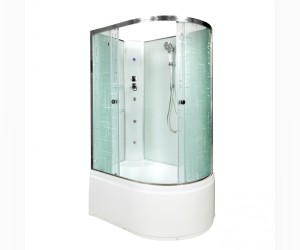 Душевая кабина Deto Em EM4511 L/R N LED гм 110 x 80 см, без крыши, с Led подсветкой, с гидромассажем