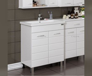 Тумба под раковину СаНта Омега 70 207037, напольная, цвет белый