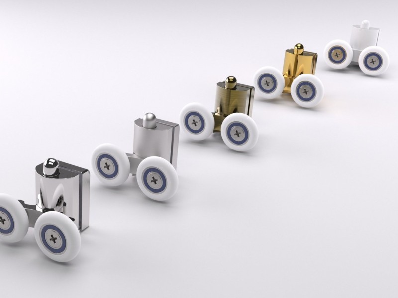 Душевой уголок Vegas Glass Za-F 120 x100 x 190 см, профиль белый, стекло флёр-де-лис